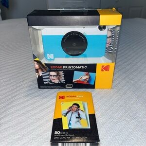 Kodak Printomatic Instant Camera with Colorful Design